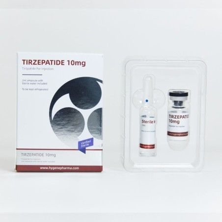 10 x Tirzepatide 10mg vial + inj. water 1 Year Supply