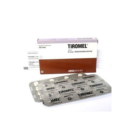 T3 TIROMEL 25mcg x 100 tabs