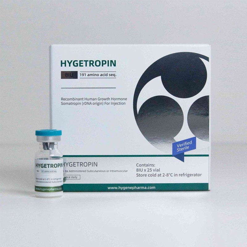 Hygetropin 200 I.U. 8iu VIALS (Green Tops) + FREE Bac water.